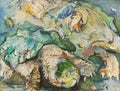 Giant Tortoises, 1927 painting by Oskar Kokoschka of Macrochelys temminckii Royalty Free Stock Photo